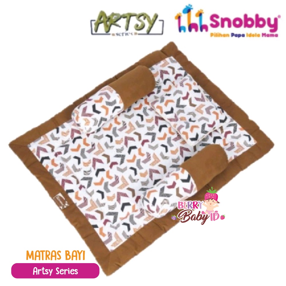 Snobby Set Matras Bayi Bantal Guling Perlengkapan Tidur Baby Mattress Berry Mart