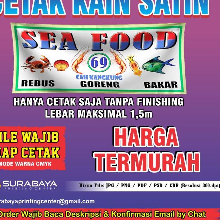 CETAK SPANDUK KAIN SATIN MURAH BERKUALITAS