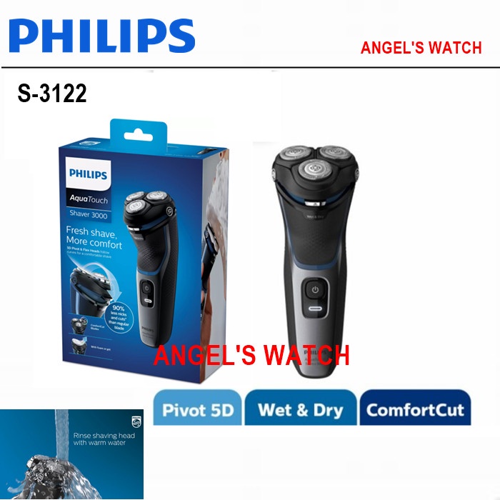 Philips Shaver S3122 pencukur kumis basah &amp; kering/ wet and dry shaver