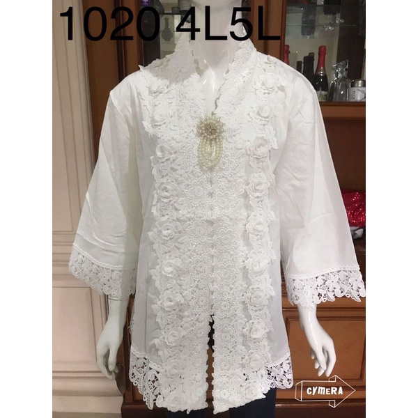 kebaya encim jumbo || kebaya alexuez putih bros 4L5L