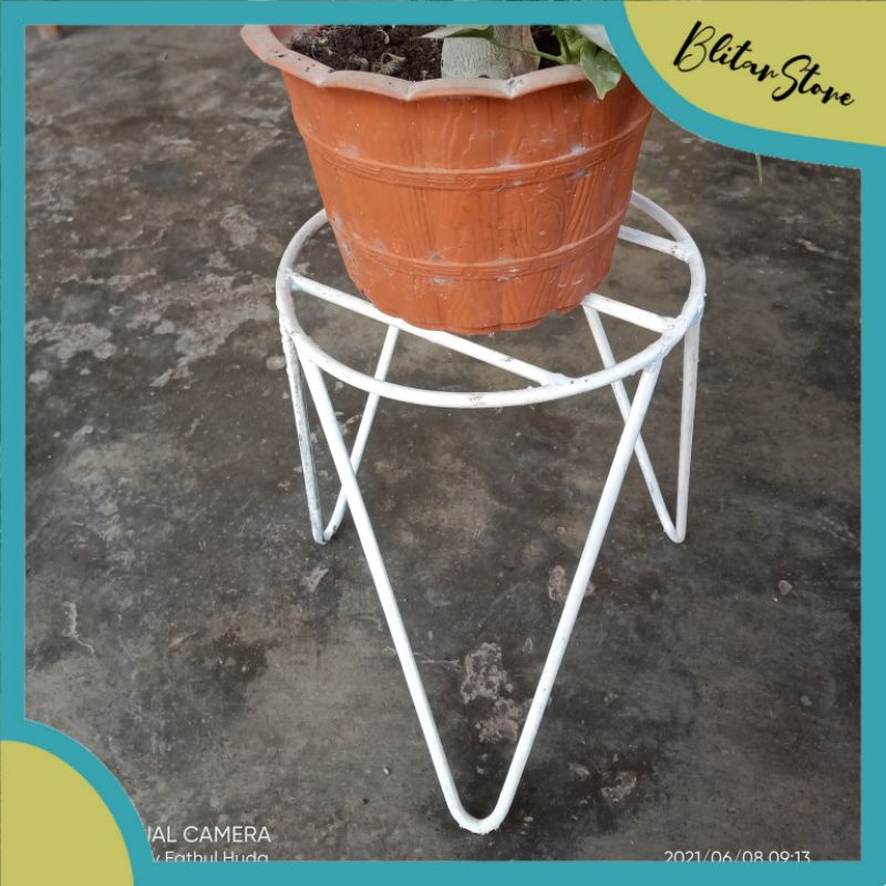standing pot besi, penyangga pot tanaman