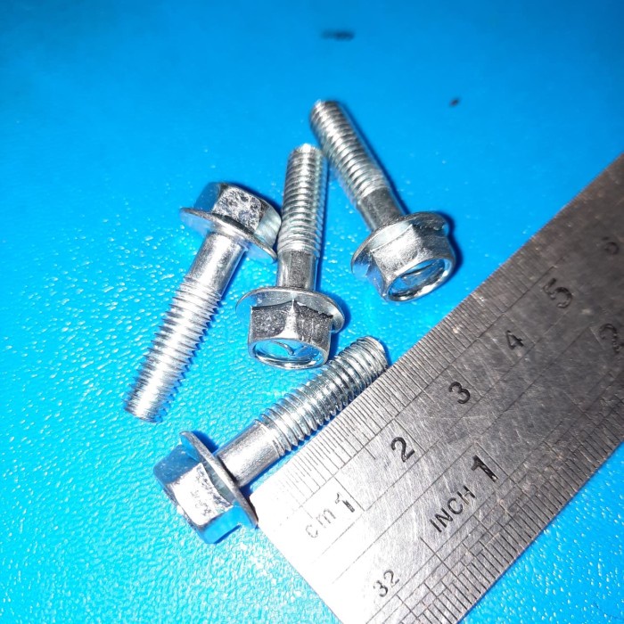 Baut Topi/Baut Flange 10/6x25