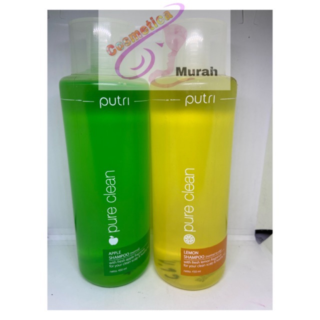 COSMETICAMURAH TERMURAH - PUTRI HAIR SHAMPO 450 ML LEMON APEL - LAVENDER SHAMPO RAMBUT