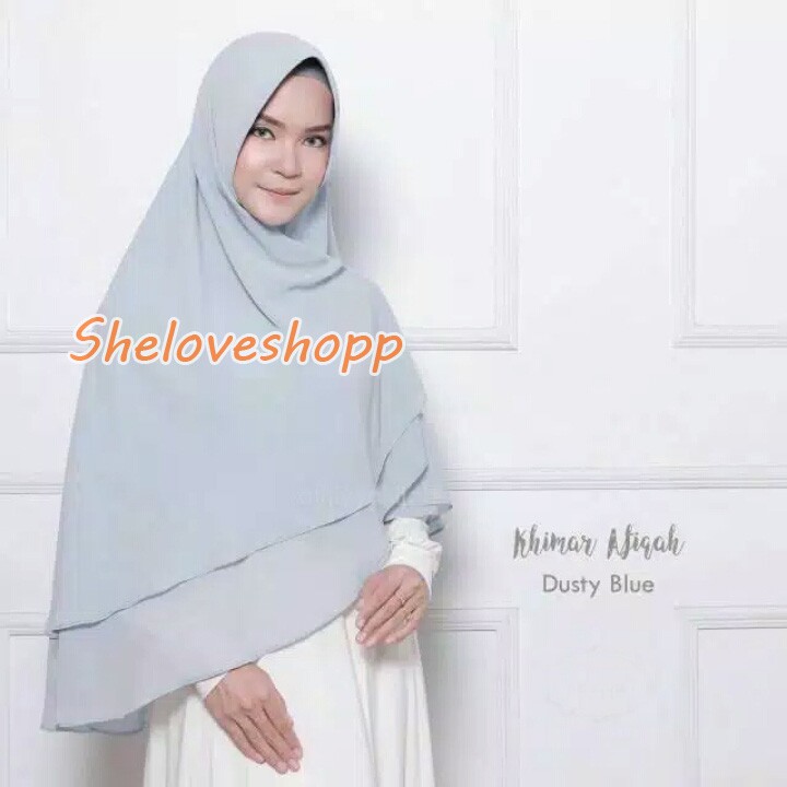 KHIMAR CERUTI 2 LAYER NON PET JILBAB HIJAB SYARI JUMBO 