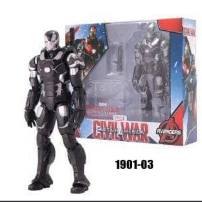 Figure ZD toys Marvel Avengers War Machine Civil War ORIGINAL