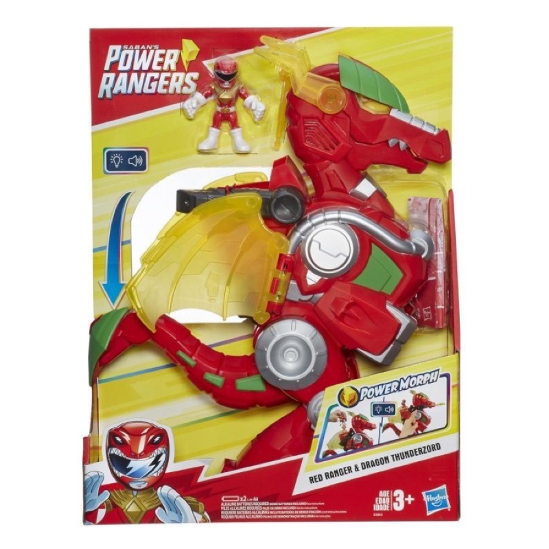 Playskool Heroes Power Rangers Red Ranger with Dragon Thunderzord