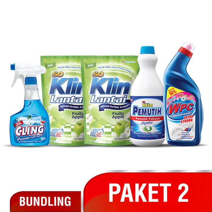 Cling Biru Botol  So Klin Lantai Hijau Muda WPC 