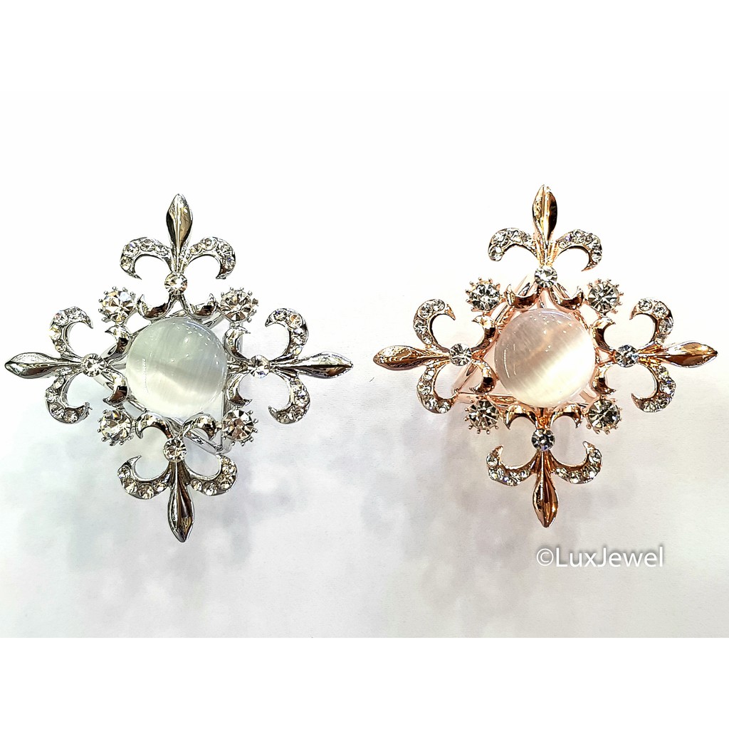 Ring Cincin Jilbab Hijab Swarovski Cat Eye