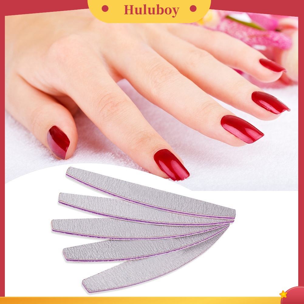 Huluboy Huluboy♡ 5pcs Kikir Kuku 100 / 180 Untuk Manicure
