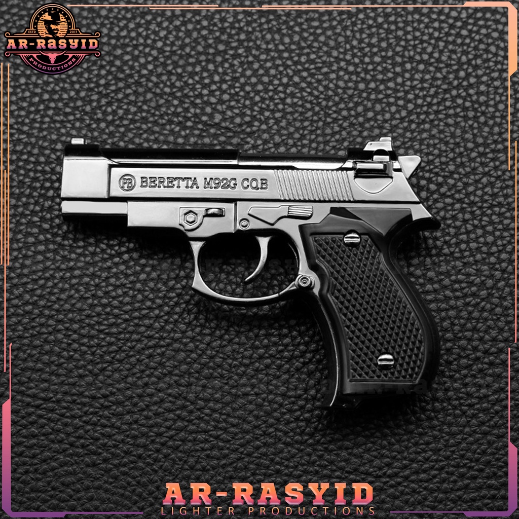 BISA COD Korek Api Bara Gas Pistol Beretta M92G COB PS 67