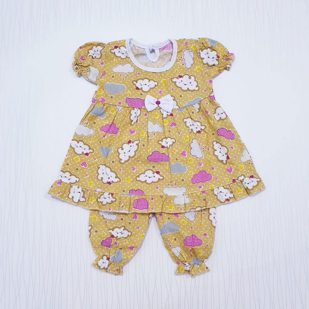 Setelan Baby 0-12 Bulan / Baju Anak Bayi Perempuan / Dress Baby / Baby Alicia