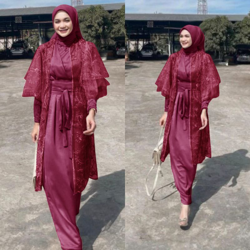 NEW - Putri Dress ARMANI SILK PREMIUM M-XXL / BAJU DEWASA MURAH TERBARU 2022 / Gamis Kondangan / DRESS KONDANGAN / DRESS PESTA / DRESS TERBARU 2022 / DRESS BROKAT