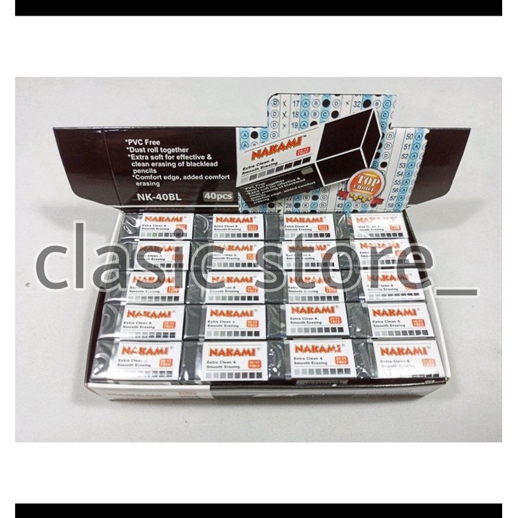 

24 biji penghapus nakami harga murah harga grosir / 1 pcs