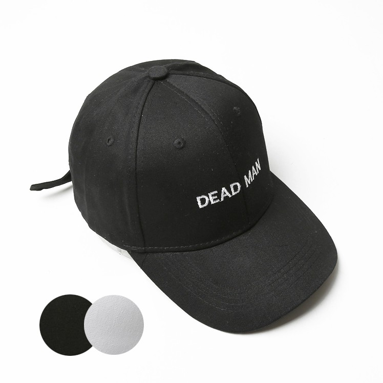 TOP-08 topi bordir dead man baseball cap korea jepang kpop idol import