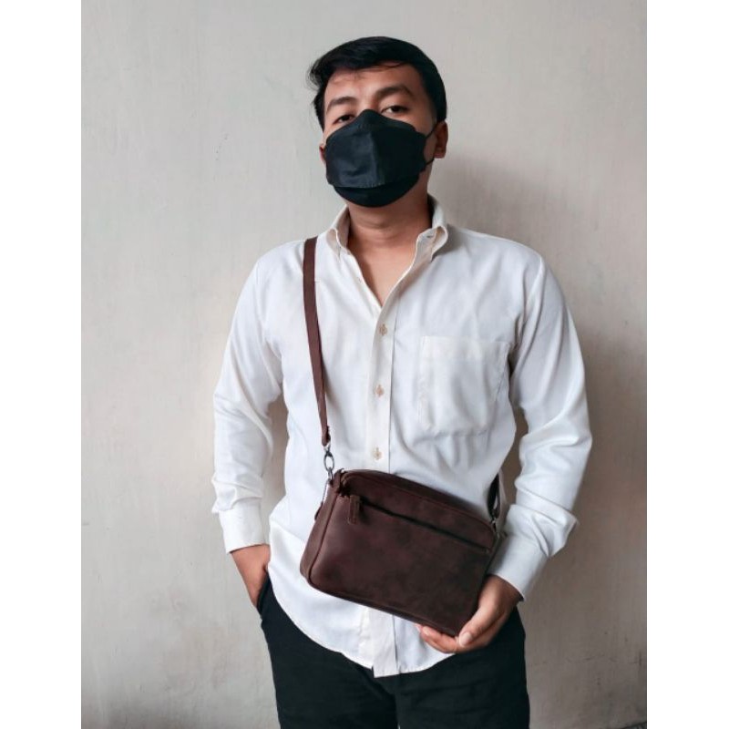 Tas Kulit Billfold Multifungsi Kulit Sapi Asli