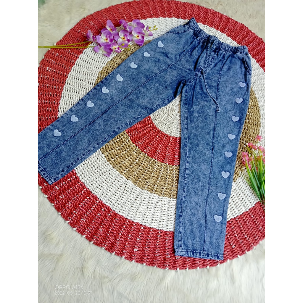 celana jeans baggy panst luna snow