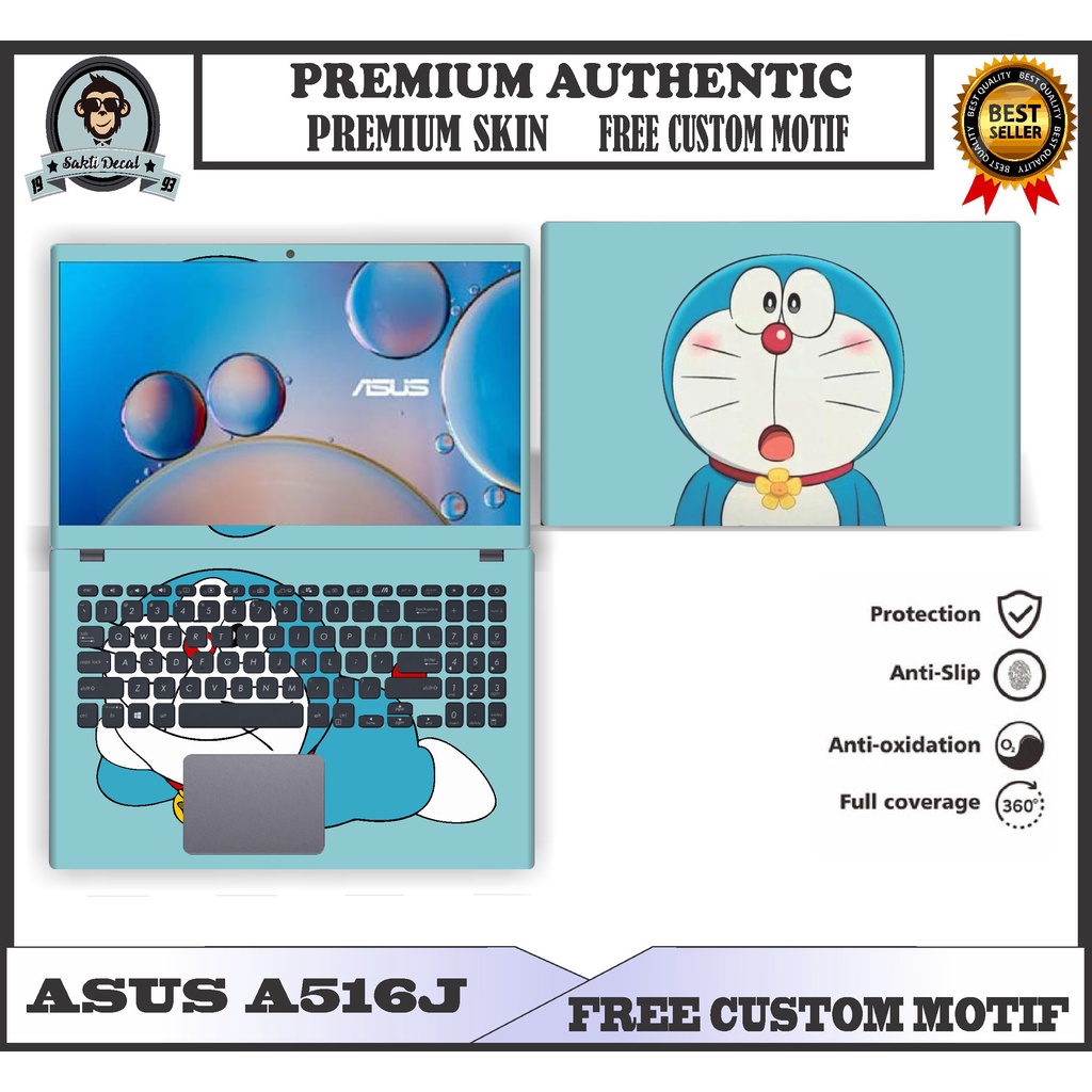 STIKER SKIN LAPTOP ASUS A516J FULL BODY BISA BAYAR DITEMPAT BISA CUSTOM MOTIF // COD