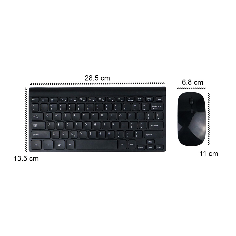 Kimsnot Wireless Keyboard Mouse Combo 2.4G - JP106 - Black