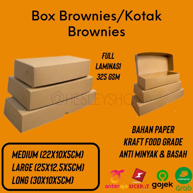 

Kotak Bronis Kotak Roti Box Roti Box Brownies Box Pisang Kraft Paper Food Grade Laminasi
