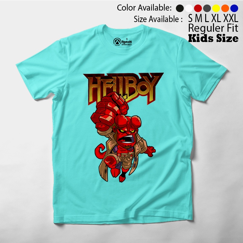 Hellboy Monster Merah , Baju Anak / Kaos Atasan Anak Laki Laki / Distro / Kids T Shirt