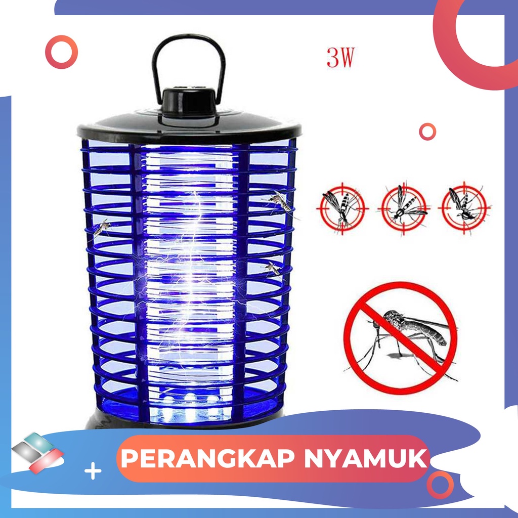 Lampu LED Ampuh Pembasmi Nyamuk UV Mosquito Killer Aman Untuk Bayi