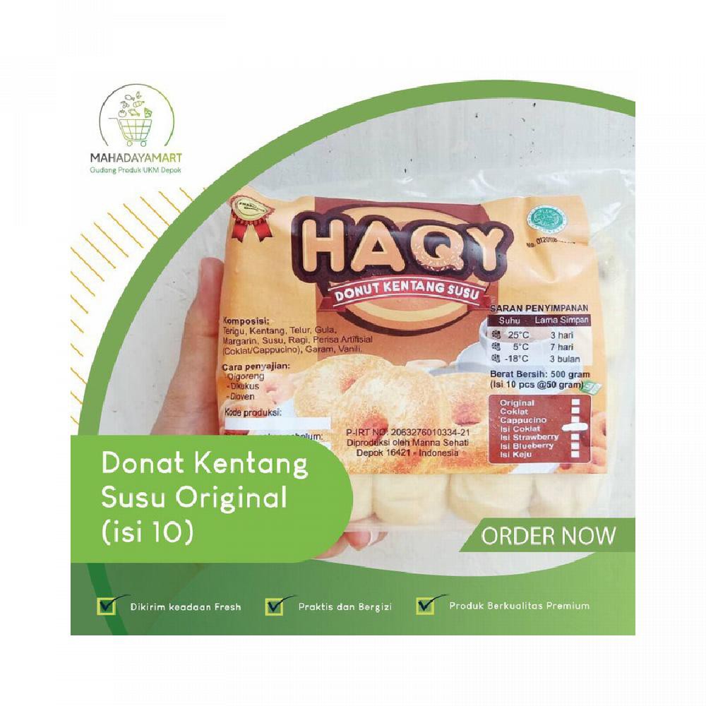 

Donat Kentang Susu Haqy Original isi 10 Donat Kentang Frozen