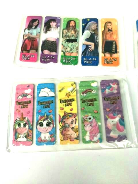Sticky Notes Hologram / Pembatas Kertas Lucu Unicorn Blackpink Frozen Doraemon