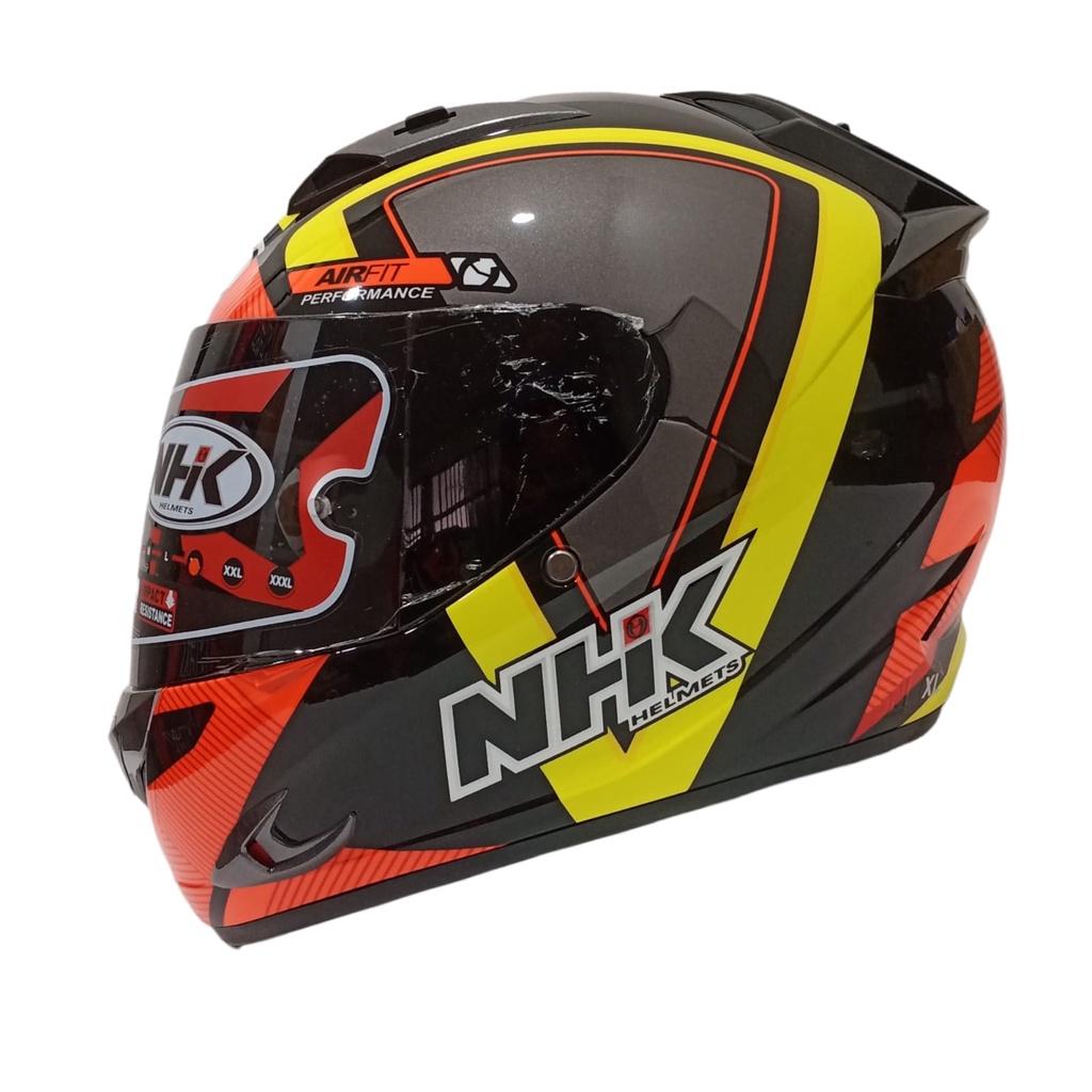 HELM FULL FACE NHK MOTIF RACE PRO FROTON BLACK ORANGE