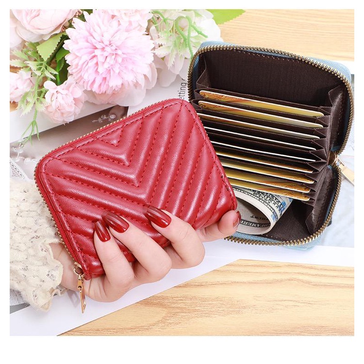 Dompet Kartu Wanita Motif Salur