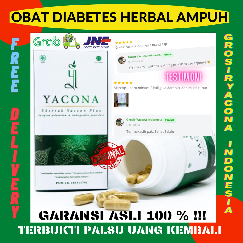 Obat diabetes 100% original | obat kencing manis yacona | Yacona