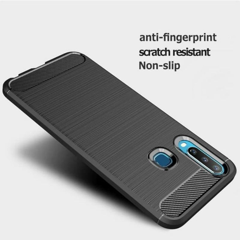 soft case vivo y11 Anti Slip fibercarbon