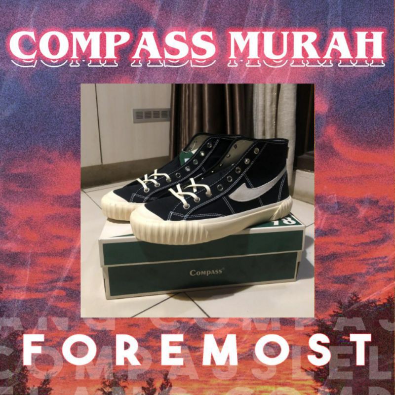 Compass Vintage Hi Black & White