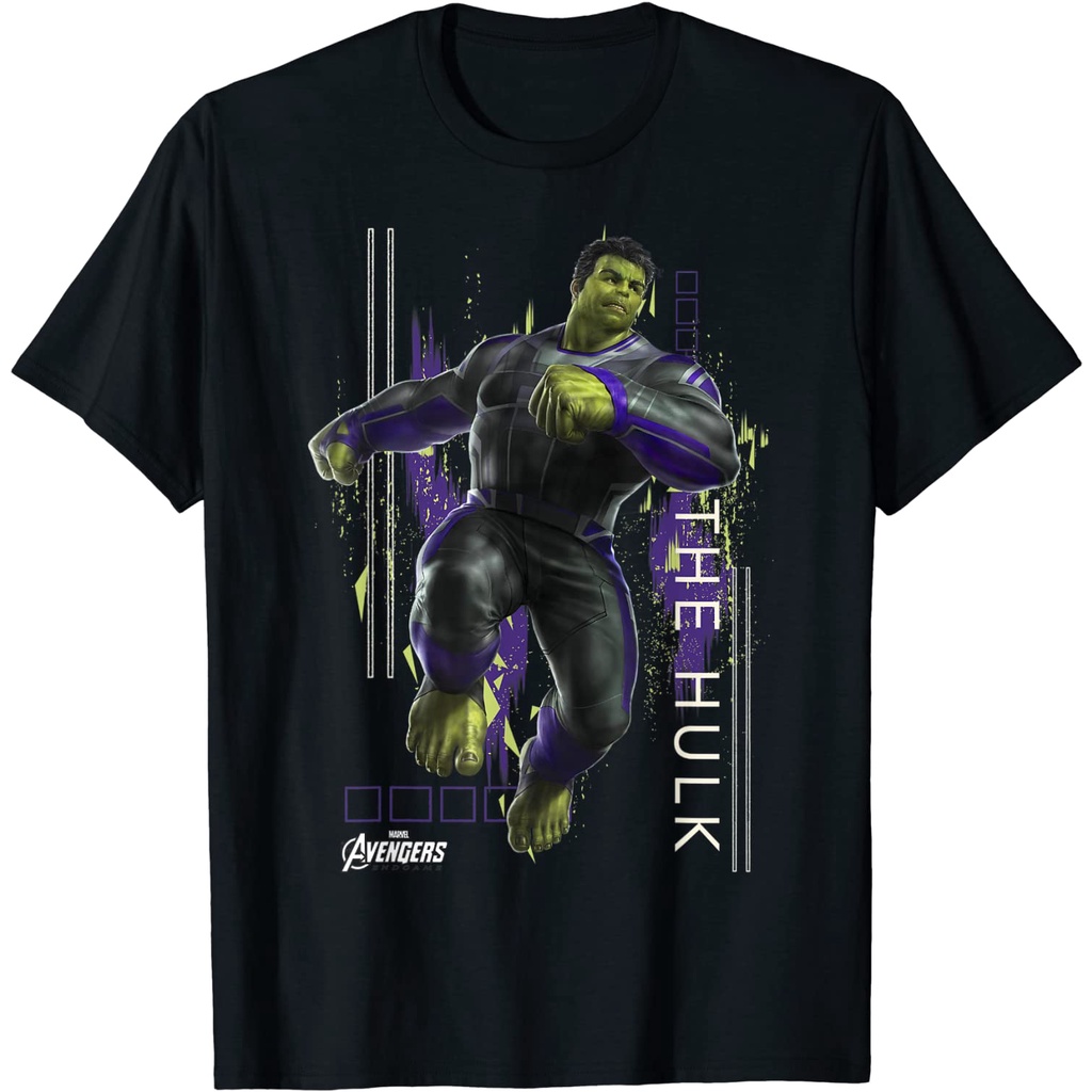 Baju dewasa Marvel Avengers Endgame Hulk Action Pose Graphic T-Shirt