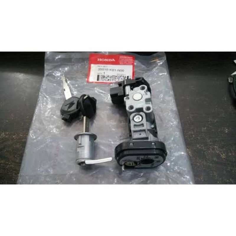 Konci Kontak Satu Set kunci jok Honda Beat Fi Beat Street, K81