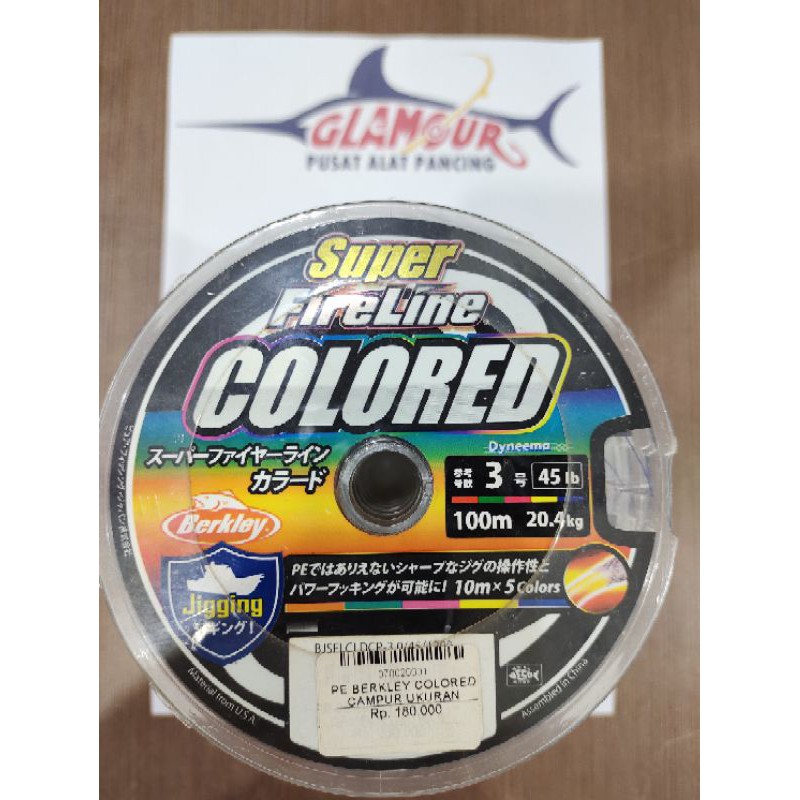 SENAR PANCING / BENANG PE / PE BERKLEY / BERKLEY SUPER FIRELINE COLORED / TALI PE