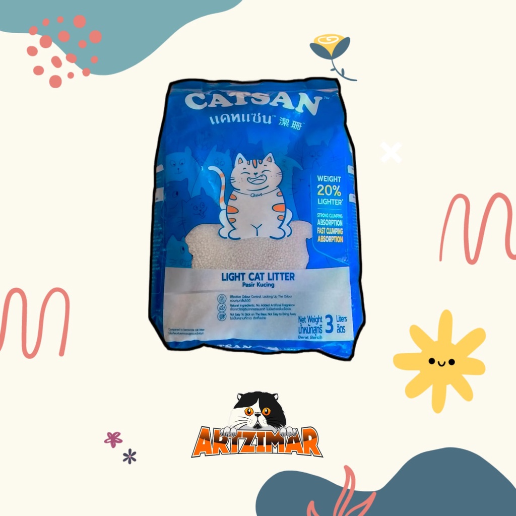 Catsan Pasir Gumpal Light Cat Litter 3lt