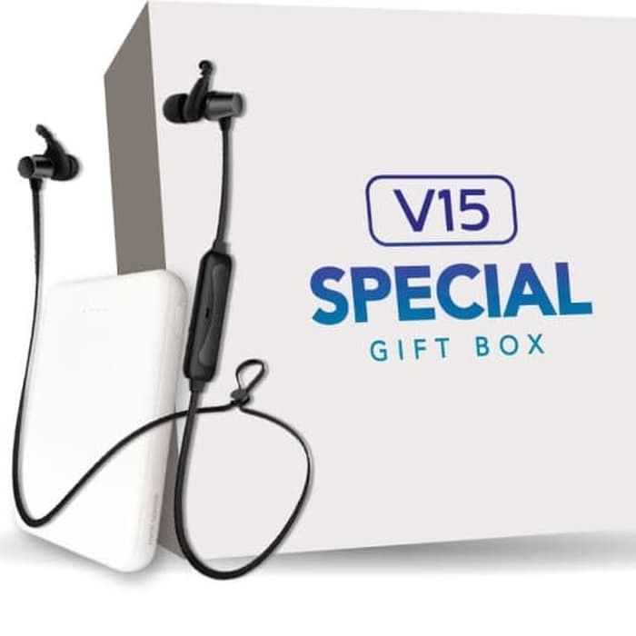 HEADSET BLUETOOTH + POWERBANK ORIGINAL VIVO SPECIAL GIFT