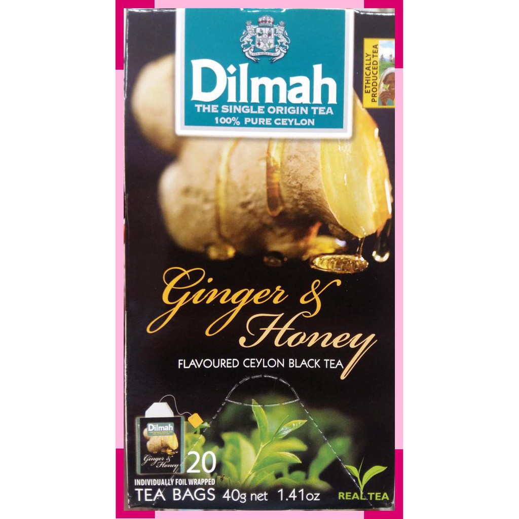 

Teh | Dilmah | tea | ginger | honey | 20 tea bags | 40 gram
