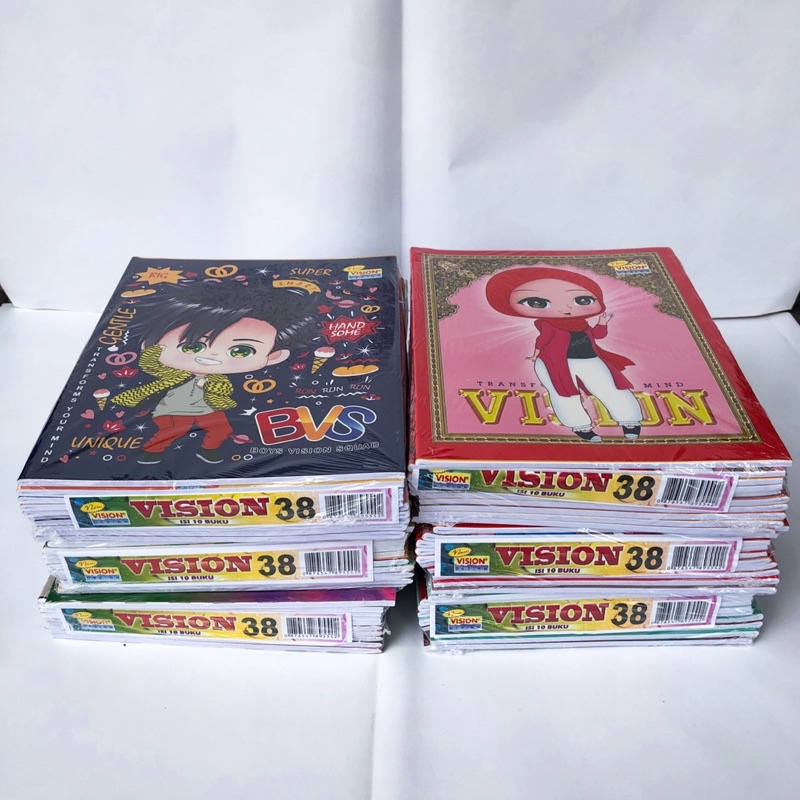 (1 Pack isi 10 pcs) Buku Tulis VISION 38 Lembar