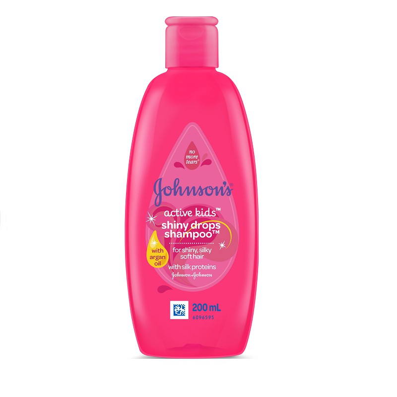 Johnson's Active Kids 200ml Shiny Drops Shampoo Anak Jonson Pink Shinny Membuat Kilau Rambut Pada Anak Jonson Jhonson's