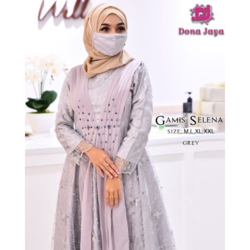 (Free masker) gamis sadrina/gamis mewah/gamis sadrina tille velvet mewah super cantik/gamis pesta