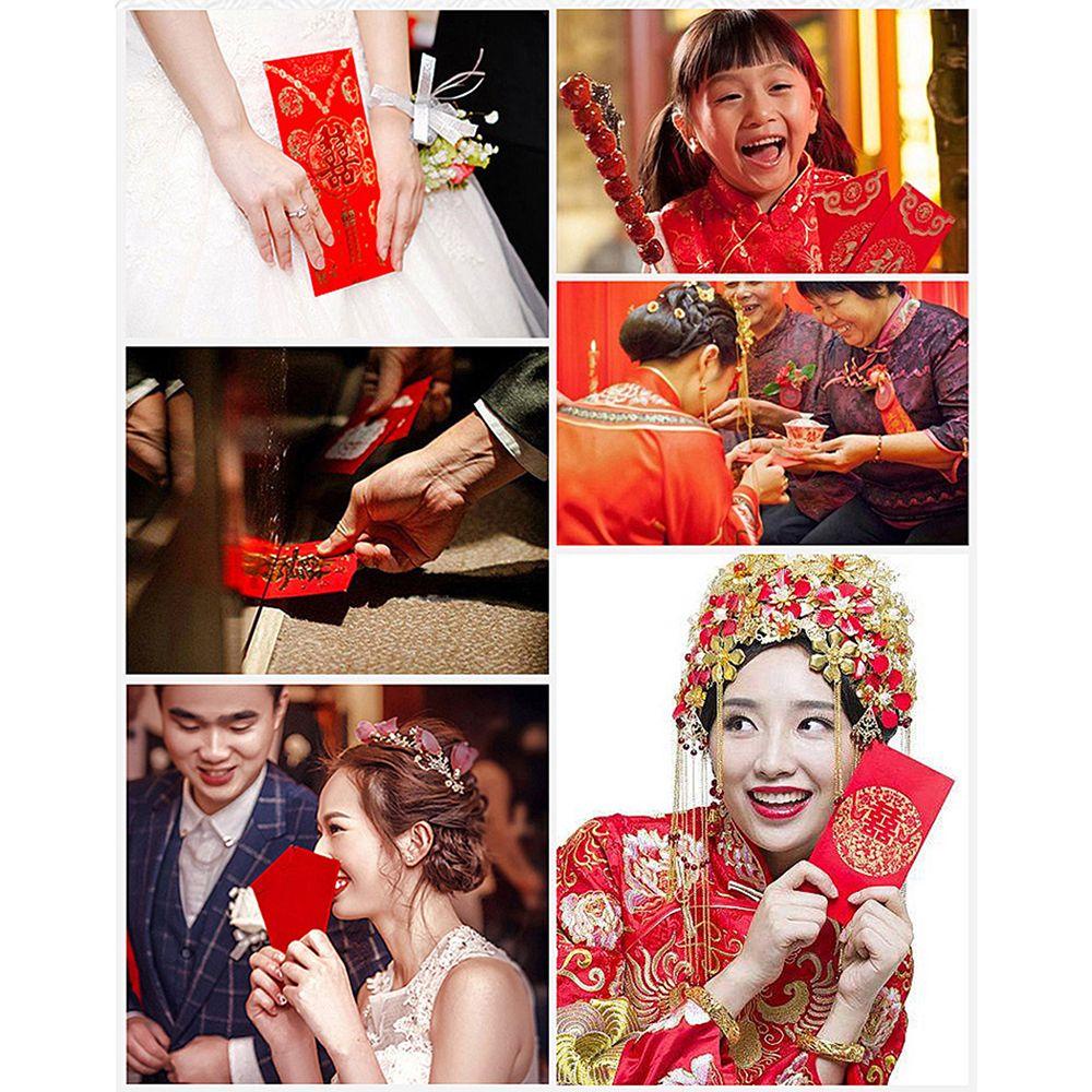 Suyo 6pcs Amplop Merah CNY Spring Festival Ulang Tahun Hajatan Imlek