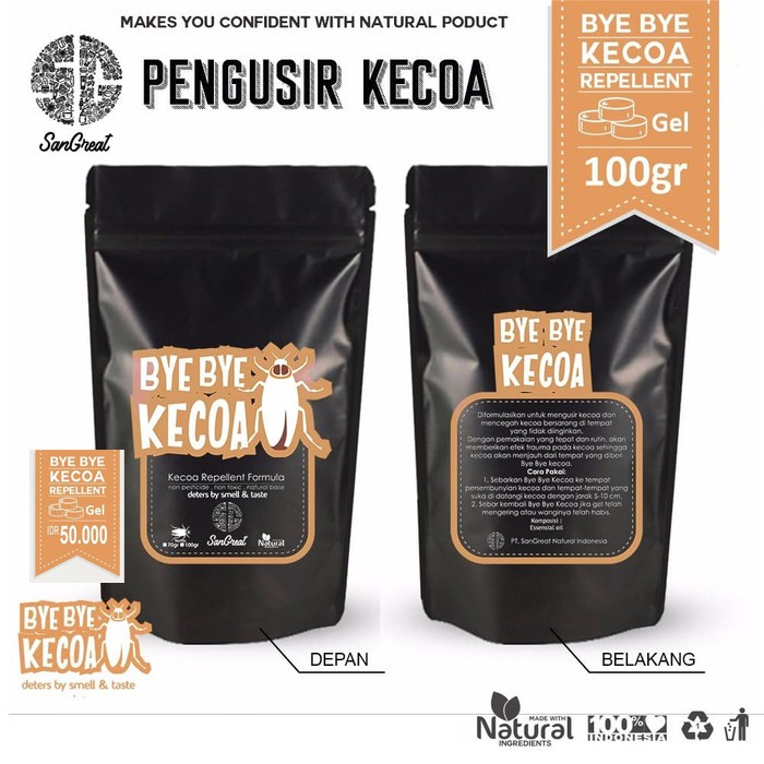 Pengusir Kecoa, Bye Bye Kecoa Gel 70 gr dan Bye Bye Kecoa Spray 100 ml