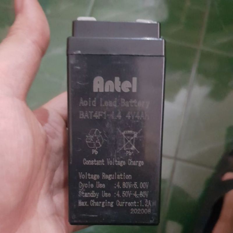 Aki Kering 4V 4AH Timbangan Digital