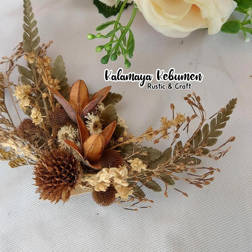 ❄️Jangan Diklik Rangakaian Bunga Sudut Lentera Kering Hiasan Vas Guci Buket Bunga Kering Dried Flowe