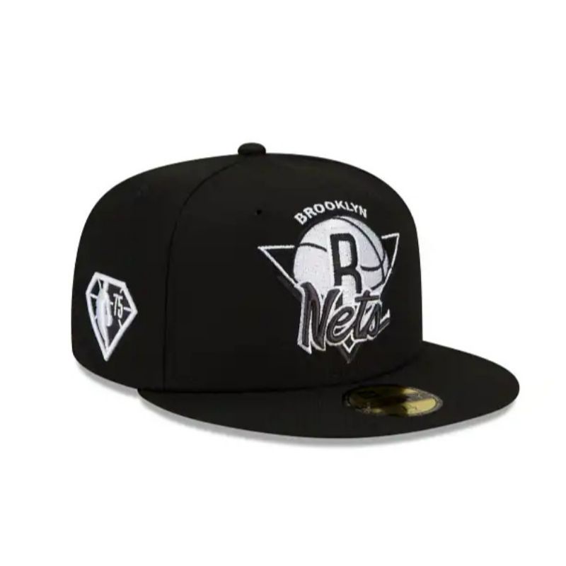 Topi New Era Cap Brooklyn Nets NBA Tip Off 59Fifty Fitted Hat Original