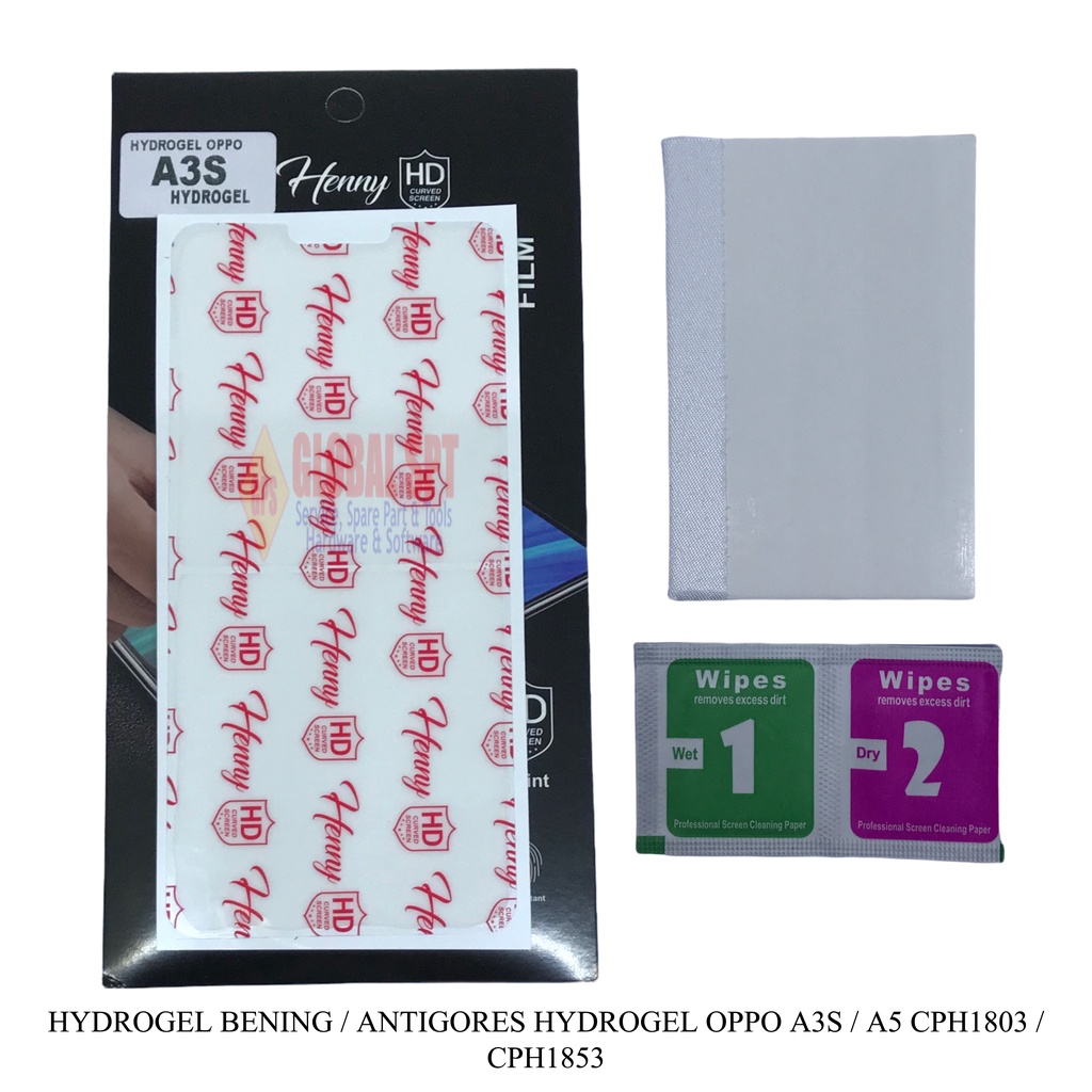 HYDROGEL BENING / ANTIGORES HYDROGEL OPPO A3S / A5 / CPH1803 / CPH1853 / A53 2020