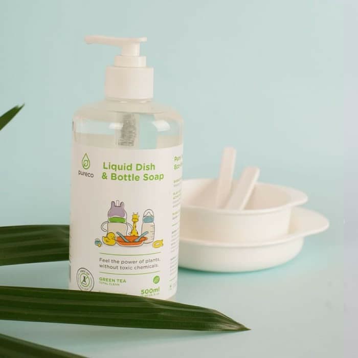 Pureco Liquid Dish &amp; Bottle Soap 500ml Sabun botol bayi