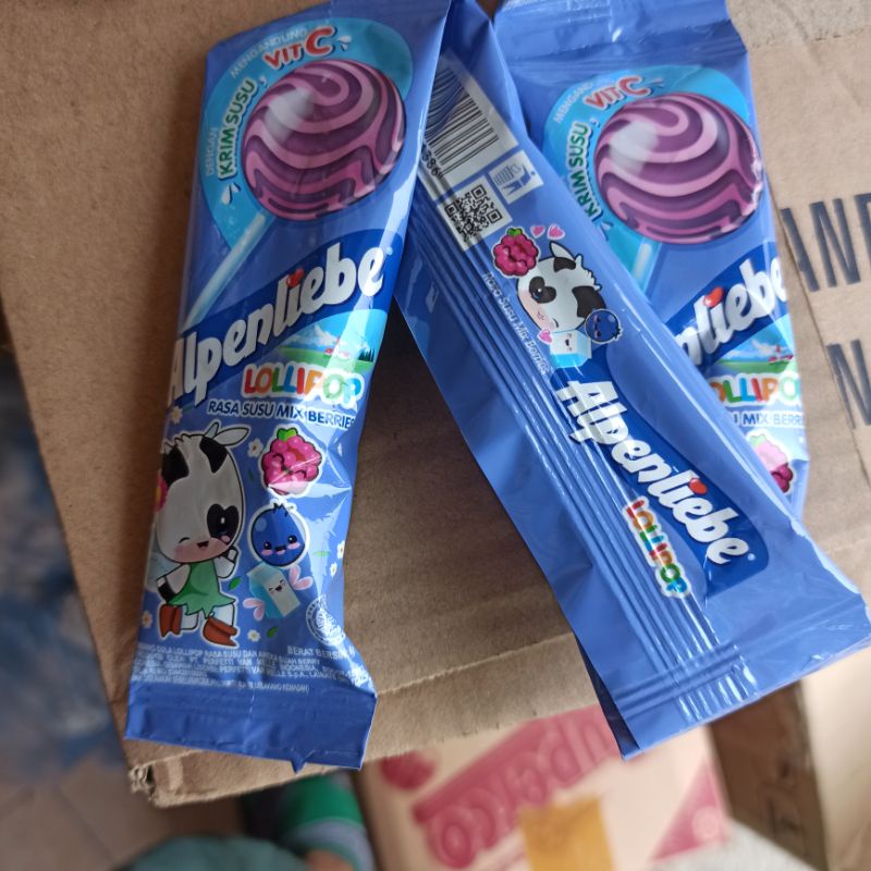 

Permen Lollipop Alpenliebe Rasa Susu Mix Beries 6g
