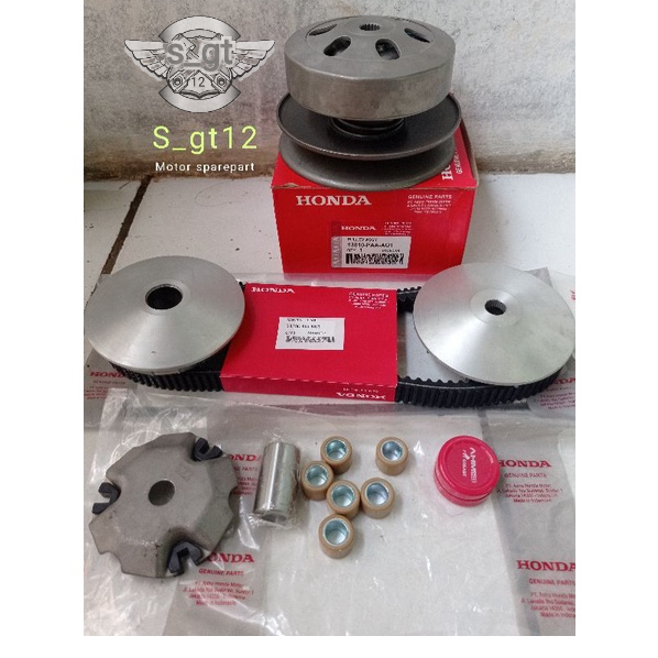 Paket Komplit Pully Assy  Cvt Genio Beat New Beat Deluxe Scoopy New 2020